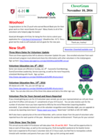 CloverGram, November 10, 2016