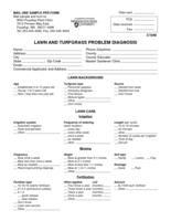 Lawn and Turfgrass Problem Diagnosis