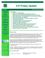 4-H Friday Update, April 6, 2018