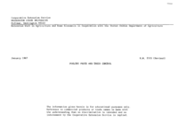 Poultry pests and their control