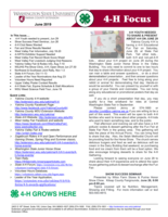 WSU Yakima County Extension 4-H Focus, June 2019