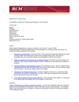 RCM News, August 2011