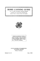 Home canning guide: For use with one-period cold-pack method