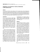 Distribution of the Wolverine in Idaho as Determined by Mail Questionnaire