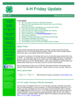 4-H Friday Update, May 4, 2018