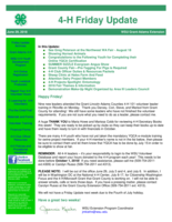 4-H Friday Update, June 29, 2018
