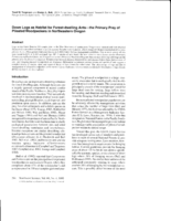 Down logs as habitat for forest-dwelling ants: The primary prey of pileated woodpeckers in Northeastern Oregon