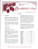 Cranberry Vine, April 2016