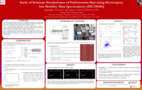 Study of striatum metabolomes of parkinsoniam rats using electrospray ion mobility mass spectrometry (ESI-IMMS)