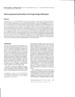 Quercus garryana communities in the Puget Trough, Washington