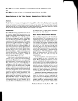 Mass Balance of the Taku Glacier, Alaska from 1946 to 1986