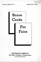 Score cards for fairs