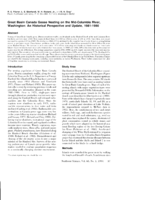 Great Basin Canada Goose Nesting on the Mid-Columbia River, Washington: An Historical Perspective and Update, 1981-1990