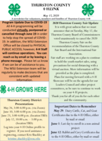 Thurston County 4-H LINK, May 15, 2020