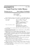 Good food for little money