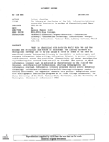 The Library at the Center of the Web: Information Literacy across the Curriculum in an Age of Connectivity and Chaos