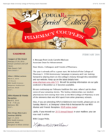 CougaRx Alumni Newsletter, February 2016