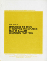Determining the costs of removing and replacing dead or damaged commercial fruit trees