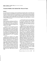 Terrestrial Wildlife of the Hanford Site: Past and Future Abstract