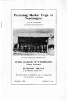 Fattening market hogs in Washington
