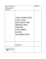 1999 Estimated Cost and Returns for Producing Onions Under Rill Irrigation, Columbia Basin, Washington
