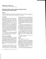 Survival of Veratrum viride, a Robust Herbaceous Plant, when Buried by Volcanic Tephra