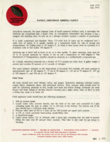 Handle anhydrous ammonia safely