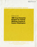 1980 crop enterprise budgets for central Whitman County of Eastern Washington