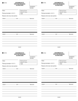 Intermediate Written Reasons Score Card
