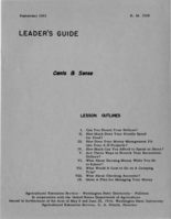 Leader's Guide: Cents & sense