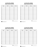 4-H Poultry Judging Breed ID