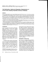 The Distribution, Habitat and Population Characteristics of Fluvial Arctic Grayling (Thymallus arcticus) in Montana