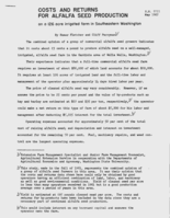 Costs and returns for alfalfa seed production on a 126 acre irrigated farm in southwestern Washington