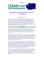 Drinking Water: Bacteriological Safety and Treatment