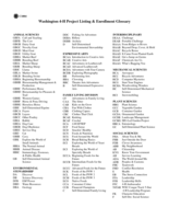 Washington 4-H Project Listing and Glossary