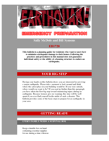 Earthquake - Emergency Preparedness