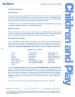 The sitter: Children and play - a sitter's toolkit