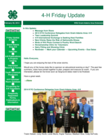 4-H Friday Update, February 28, 2014