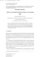 The SSA+ for scattering from dielectric surfaces at very low grazing angles