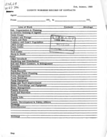 County workers record of contacts