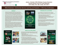 WSU Extension, community service learning and students: a winning combination