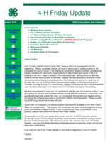 4-H Friday Update, June 6, 2015