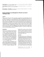 Biology, distribution and management of burbot (Lota lota) in Washington State