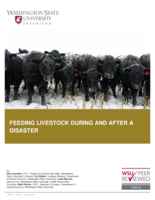 Feeding livestock during and after a disaster