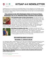 Kitsap County 4-H Newsletter, October 2016