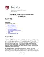 WSU North Puget Sound Extension Forestry E-Newsletter, December 2016