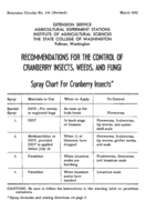 Recommendations for the control of cranberry insects, weeds, and fungi