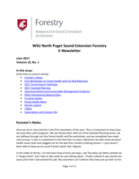 WSU North Puget Sound Extension Forestry E-Newsletter, June 2017