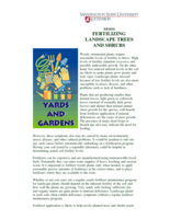 Fertilizing Landscape Trees and Shrubs