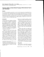 Temporal, Spatial, and Size-Related Foraging of Wild Cutthroat Trout in Lake Washington